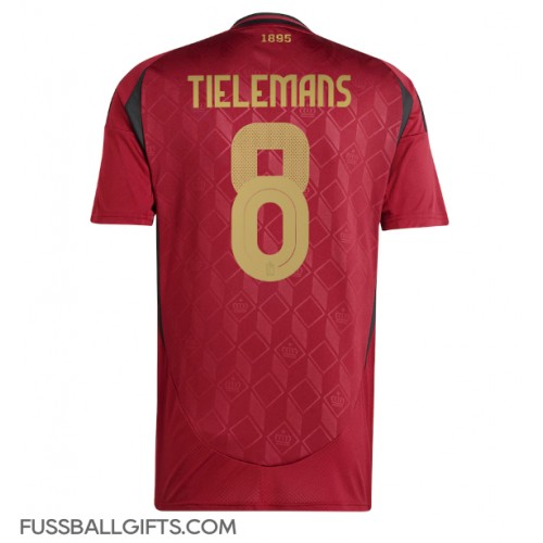 Belgien Youri Tielemans #8 Fußballbekleidung Heimtrikot EM 2024 Kurzarm